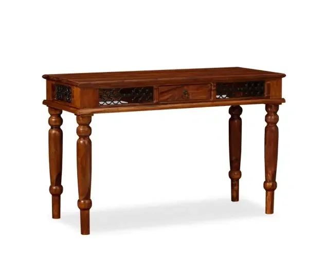 Escritorio de madera maciza de sheesham 120x50x76 cm | Brico Depôt Soddisfatti O Rimborsati