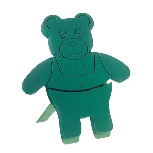 Figura de espuma floral Teddy con soporte 48,5cm x 42cm H5cm 1ud
