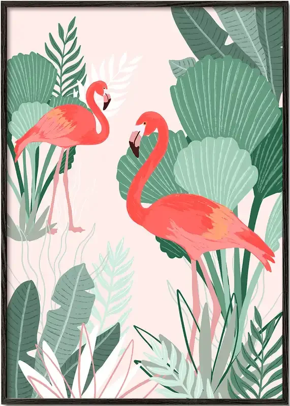 Flamingo Dreams – Poster / 8 » x 12 » in / No