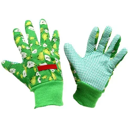 Guantes de mujer Kixx talla 8 verde con motivo