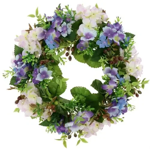 Guirnalda Hortensia/Frutos Morado Ø30cm