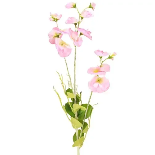 Guisantes de olor artificiales rosas en tallo largo 74 cm 2 piezas