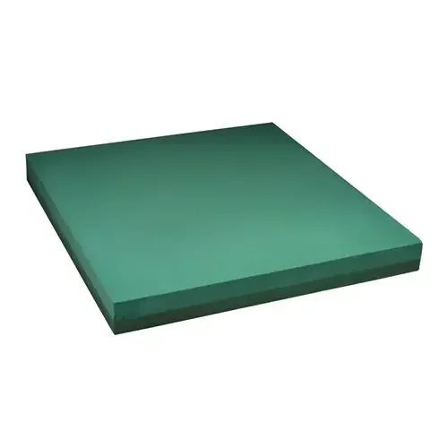 Hoja de diseño de placa de espuma floral material enchufable verde 61x61cm 1 pieza