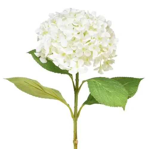 Hortensia decorativa hortensia bola de nieve blanca artificial 65cm