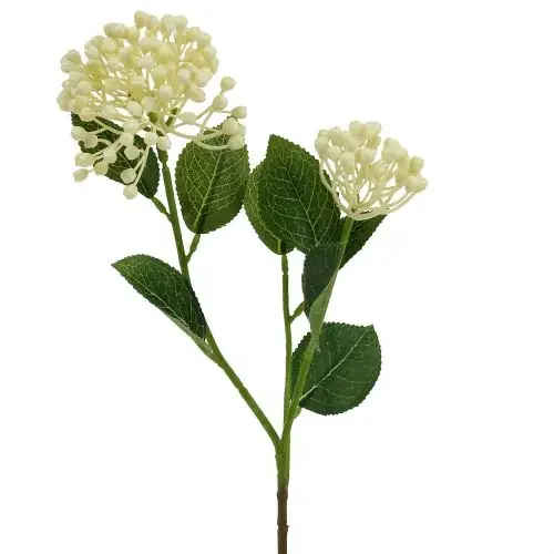 Hydrangea bud branch 55cm crema 6pcs