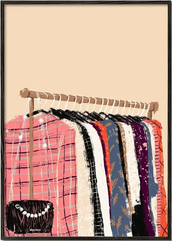 Illustration Fashion Clothes – Poster / 8 » x 12 » in / No