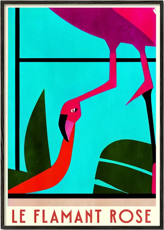 Le Flamant Rosé – Poster / 8 » x 12 » in / No