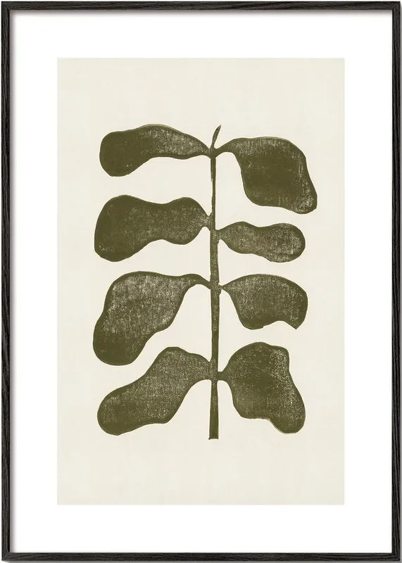 Linocut Plant – Alisa Galitsyna – Poster / 8 » x 12 » in / No