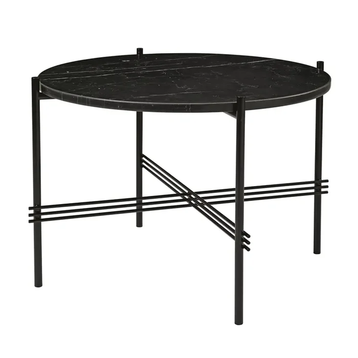 Mesa auxiliar TS con patas negras Ø 55 cm | GUBI | Tienda online Prezzo Di Fabbrica