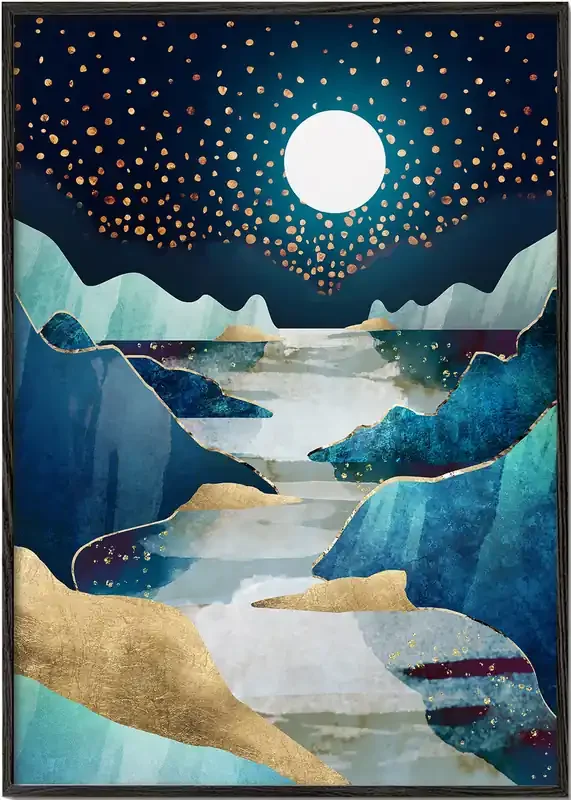Moon Glow – Poster / 8 » x 12 » in / No
