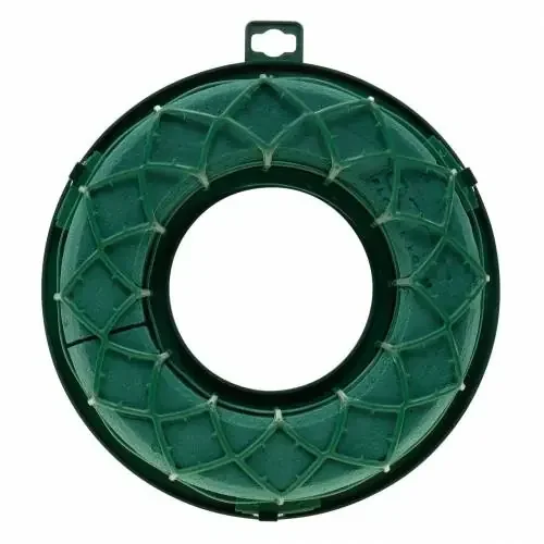 OASIS® IDEAL Anillo Universal Corona Floral de Espuma Verde H4cm Ø18,5cm 5 uds