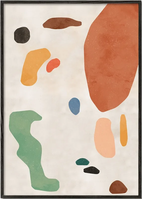 Organic Shapes Terracota 2 – Poster / 8 » x 12 » in / No