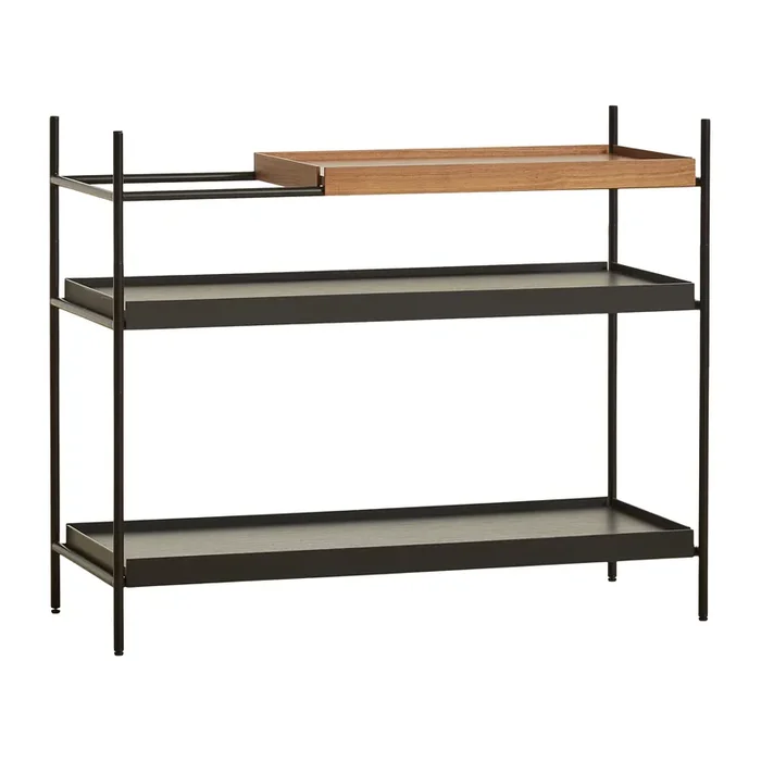 Pagamento Sicuro Estantería Tray baja nogal, 81×100 cm | Woud | Tienda online
