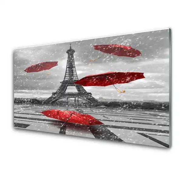 Paneles de vidrio para la cocina Torre eiffel parís sombrilla