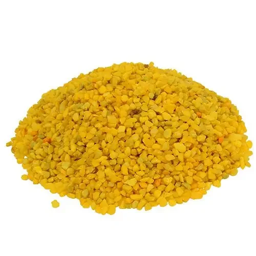 Piedras decorativas granuladas amarillas decorativas 2mm – 3mm 2kg