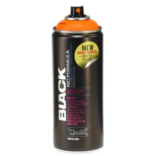Pintura en spray color fluorescente naranja neón graffiti 400ml