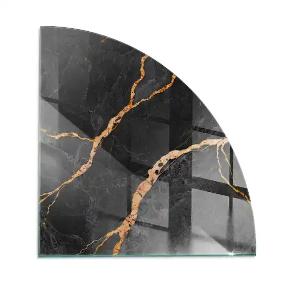 Placa de protección para estufa quarter Mármol elegante con vetas