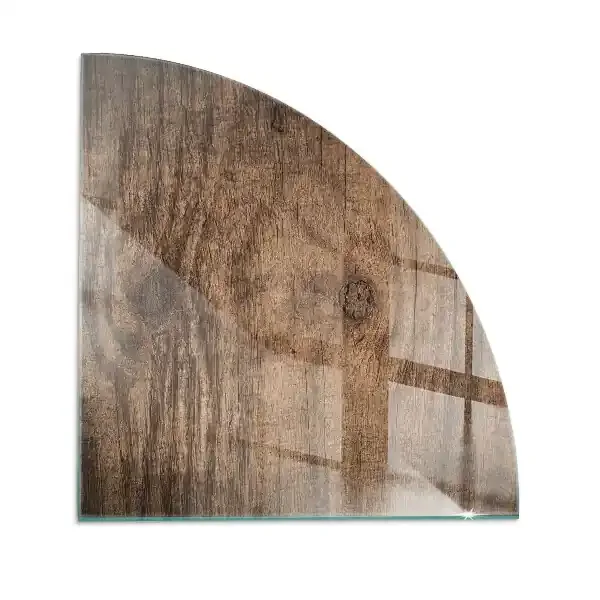 Placa de protección para estufa quarter Patrón de madera natural