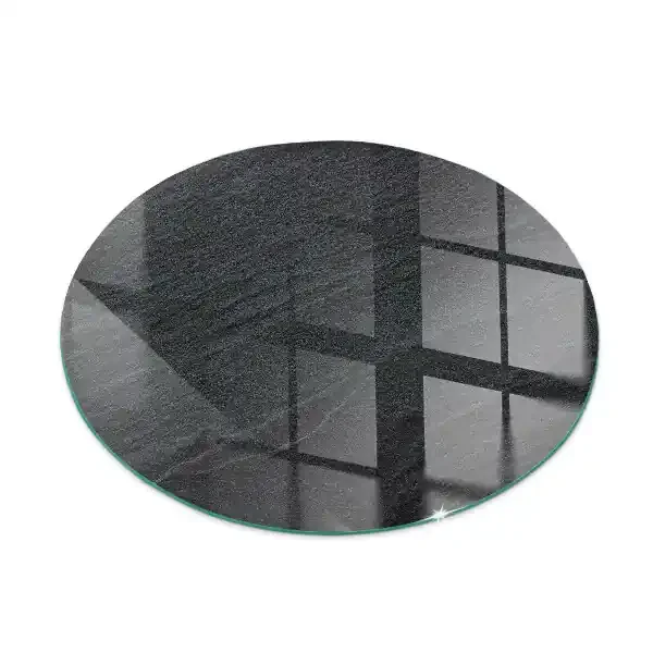 Placa protectora suelo estufa redonda Textura de piedra natural