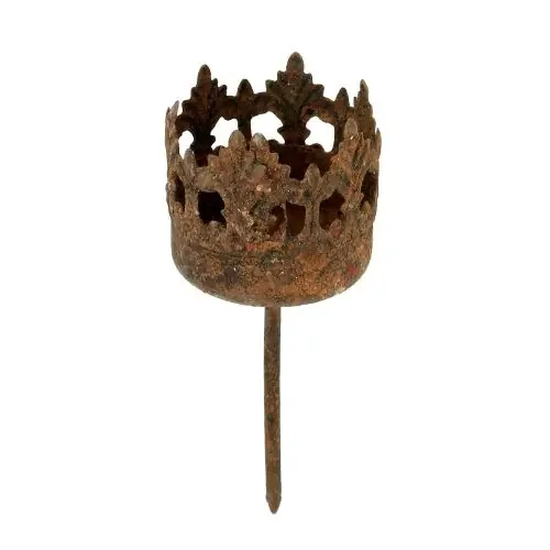 Portavelas para pegar óxido Ø3,8cm H10,5cm 4uds