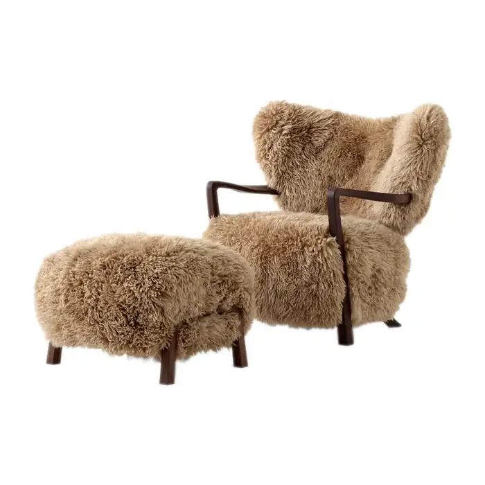 Prezzo Ridotto Sillón Wulff Lounge Chair ATD2 incl. puf ATD3 | &Tradition | Tienda online