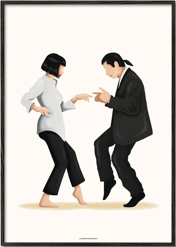 Pulp Fiction dance – Poster / 8 » x 12 » in / No