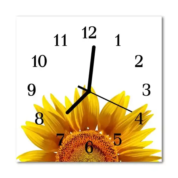 Reloj de vidrio Flor