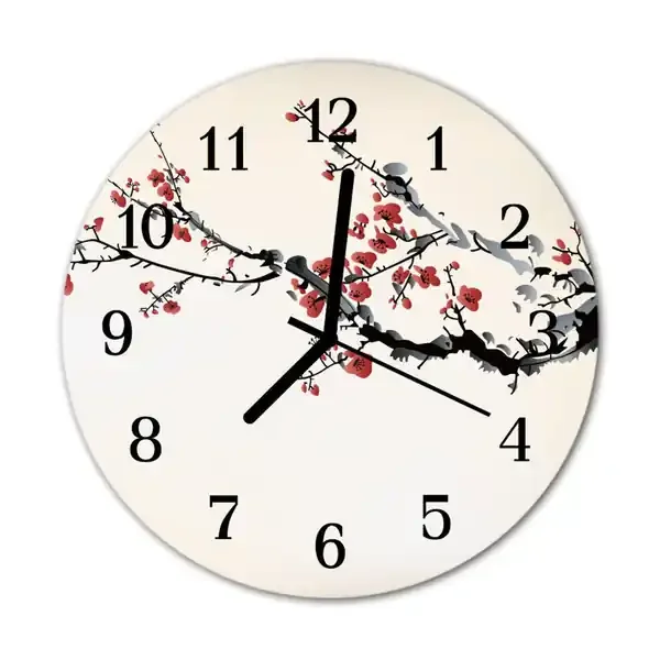 Reloj de vidrio Flores