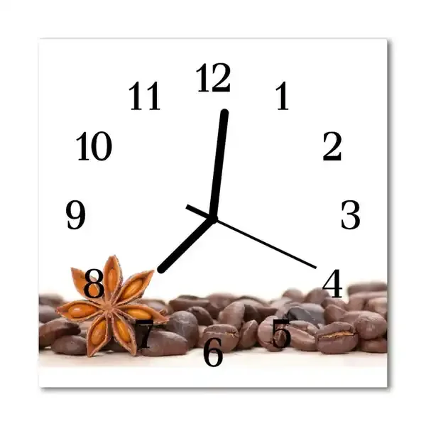 Reloj de vidrio Granos de café