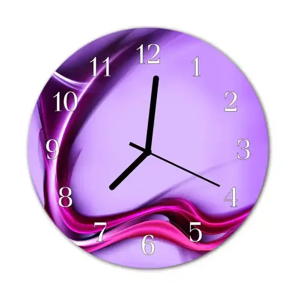 Reloj de vidrio para cocina Abstracto