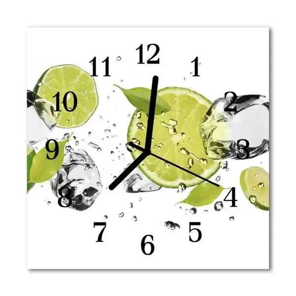 Reloj de vidrio para cocina Lima