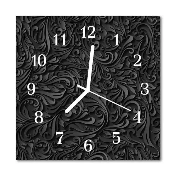 Reloj de vidrio para cocina Patrón