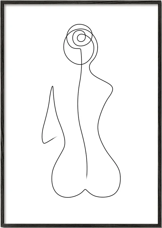 Sitting Beauty – Poster / 8 » x 12 » in / No