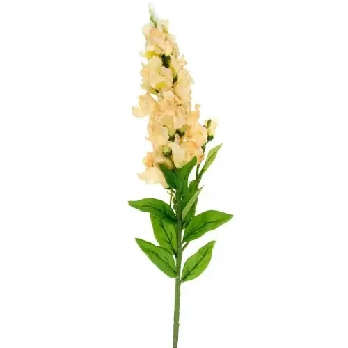 Snapdragon Flor Artificial Flor de Seda Snapdragons Rosa Crema L92cm