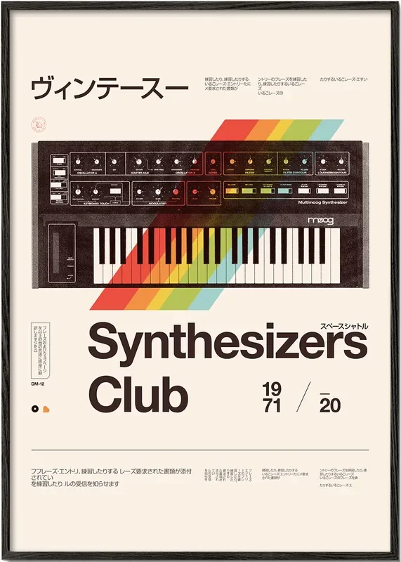 Synthesizers Club – Poster / 8 » x 12 » in / No