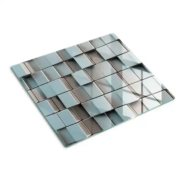 Tabla para cortar Azulejos geométricos en tonos azules