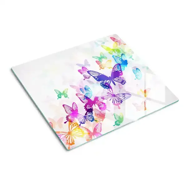 Tabla para cortar Motivo de mariposas voladoras de colores