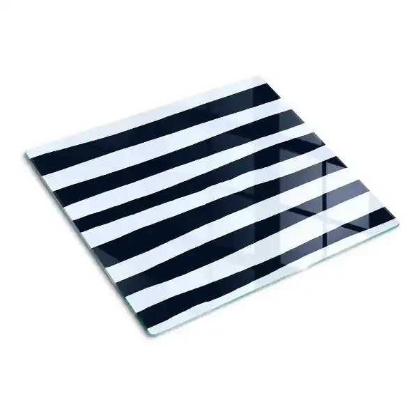 Tabla para cortar Rayas verticales azul marino y blancas