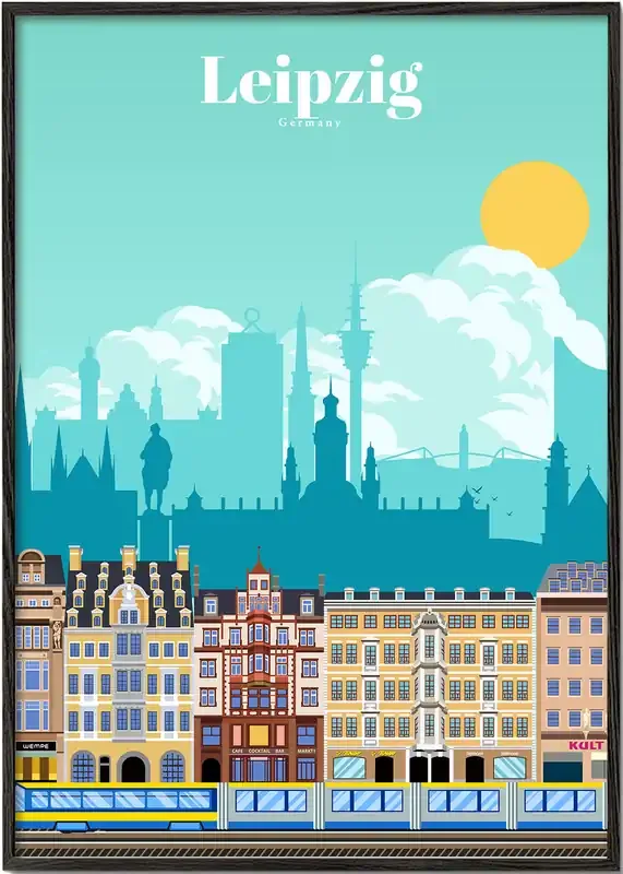Travel to Leipzig – Poster / 8 » x 12 » in / No