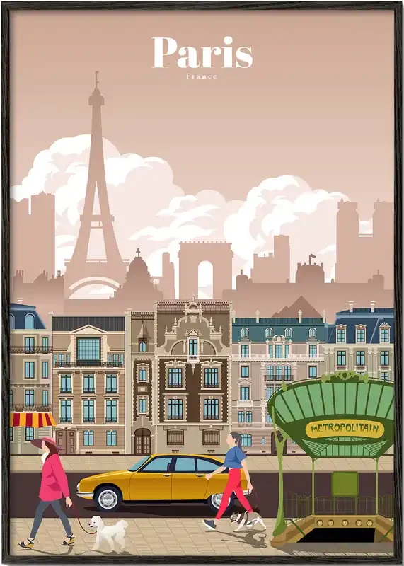Travel to Paris – Poster / 8 » x 12 » in / No