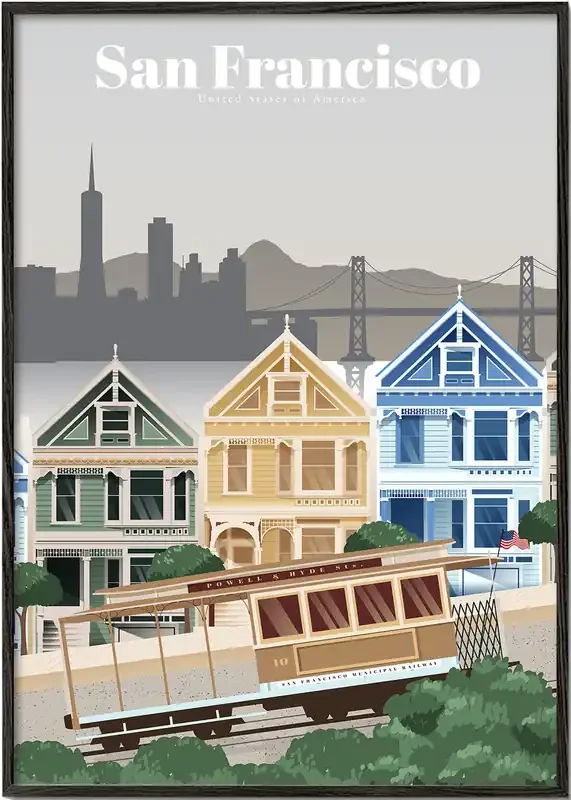 Travel to San Francisco – Poster / 8 » x 12 » in / No