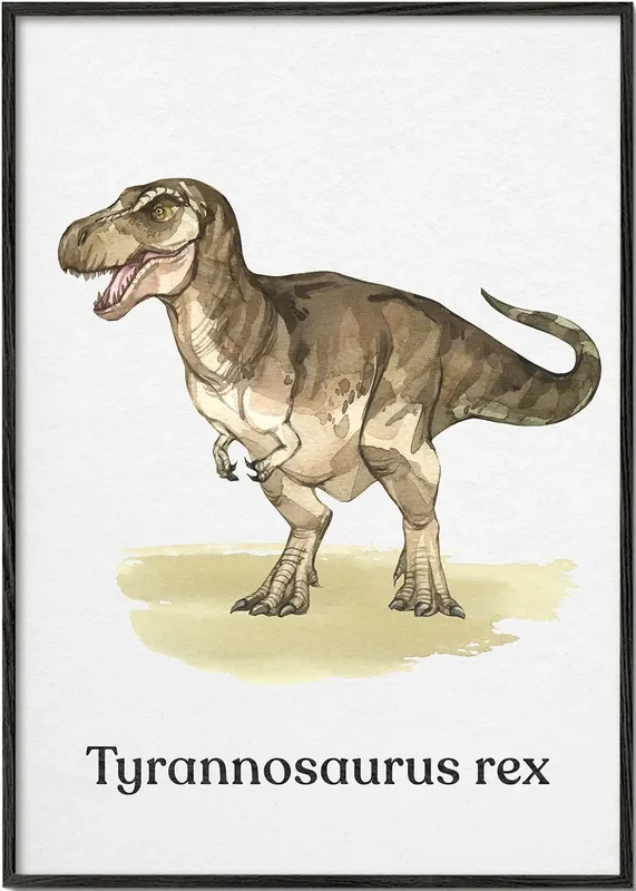 Tyrannosaurus rex – Poster / 8 » x 12 » in / No