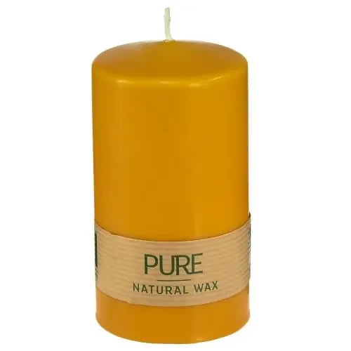 Vela de pilar PURE velas Wenzel miel amarilla 130/70mm