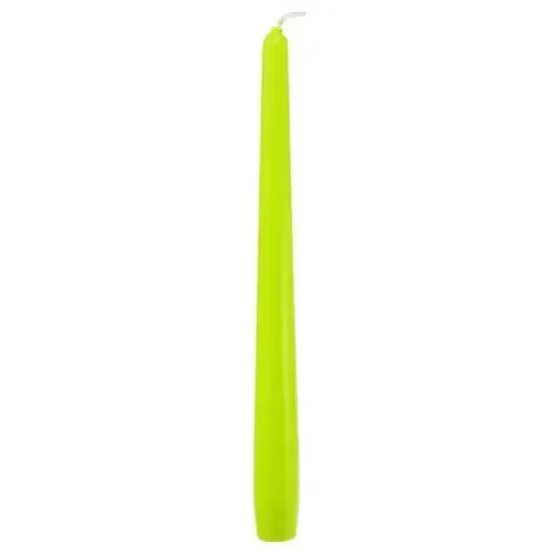 Velas cónicas 250/23 verde claro 12 uds.