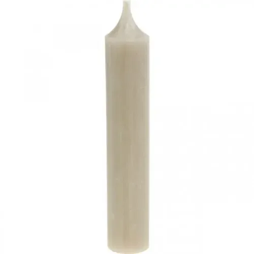 Velas cónicas velas cortas decoración otoñal marrón Ø21/110mm 6 piezas
