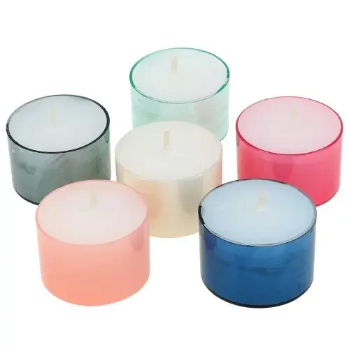 Velas de té Colorlights pastel surtidas tiempo de combustión 8h 40 uds