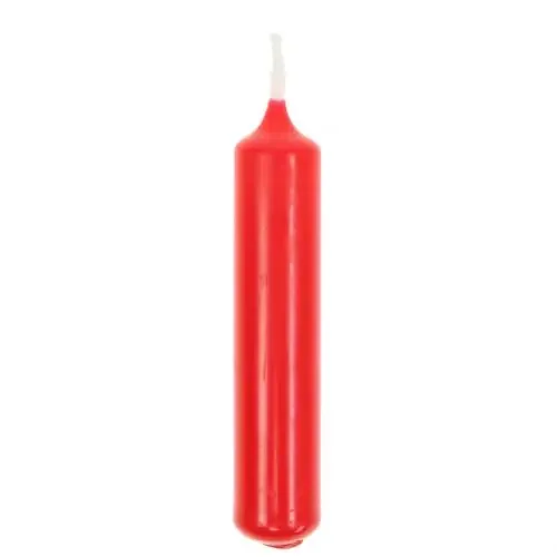 Velas piramidales rojas 24 piezas