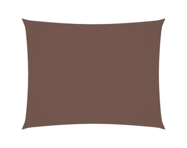 vidaXL toldo de vela rectangular tela oxford marrón 3,5×5 m | Brico Depôt Garanzia Inclusa