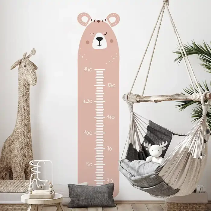 Vinilo infantil Forest Medidor oso