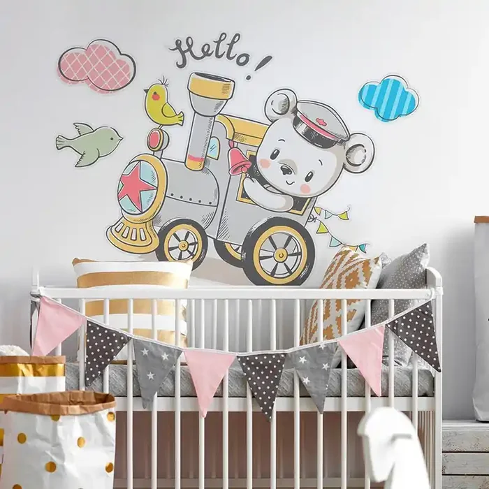 Vinilo infantil tren
